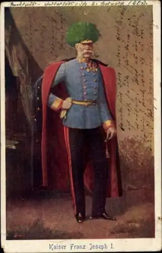Künstler Ak Kaiser Franz Josef I., Porträt