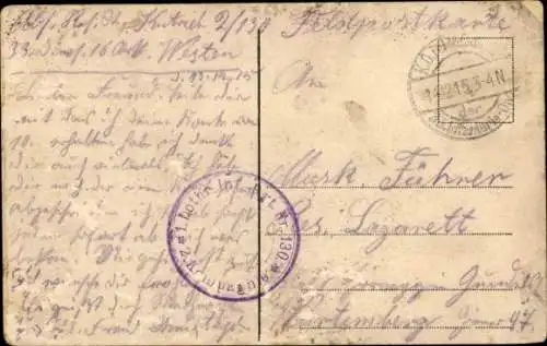 Ak Kämpfe im Argonnerwalde 1915, Deutsche Soldaten in Uniformen, I. WK