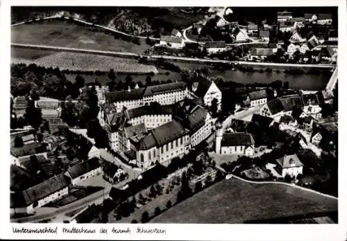 Ak Untermarchtal an der Donau, Mutterhaus der Barmherzigen Schwestern, Luftbild