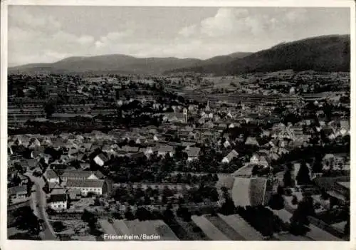 Ak Friesenheim in Baden, Fliegeraufnahme