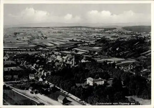 Ak Eichtersheim im Kraichgau Baden, Fliegeraufnahme
