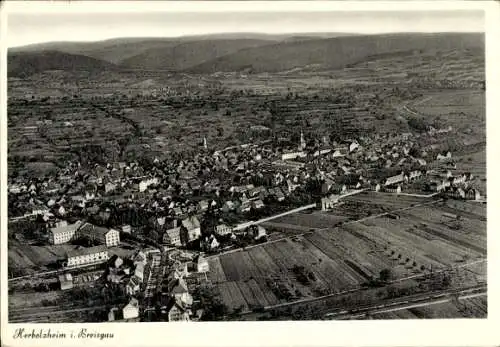 Ak Herbolzheim im Breisgau Schwarzwald, Fliegeraufnahme