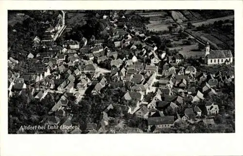 Ak Altdorf (bei Lahr) Ettenheim in Baden, Fliegeraufnahme
