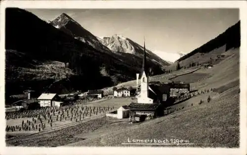 Ak Lanersbach Tux im Zillertal in Tirol, Gesamtansicht, Kirche