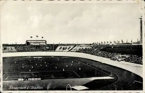 Ak Amsterdam Nordholland Niederlande, Z-Stadion, Fußballspiel