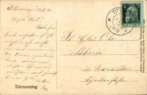 Ak Tittmoning in Oberbayern, Gesamtansicht, Kirche