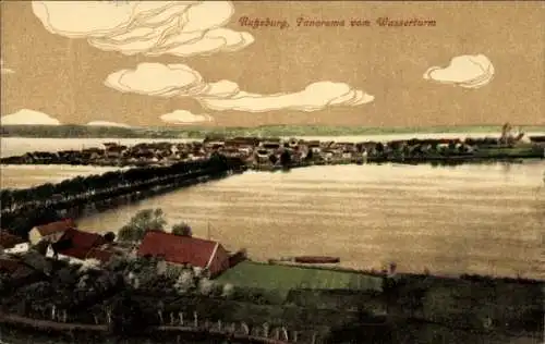 Ak Ratzeburg im Herzogtum Lauenburg, Panorama, Blick vom Wasserturm
