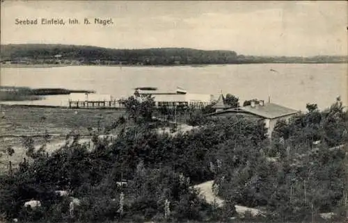 Ak Einfeld Neumünster in Schleswig Holstein, Seebad H. Nagel, Badeanstalt