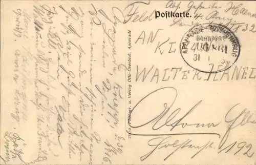 Ak Aabenraa Apenrade Dänemark, Etablissement Knapp, Winter