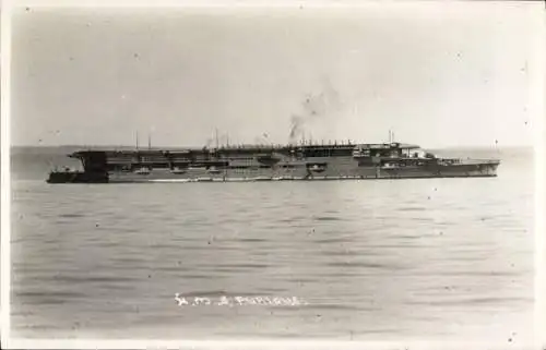 Ak Kriegsschiff Royal Navy, HMS Furious, Leichter Flugzeugträger