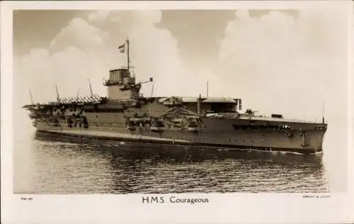 Ak Kriegsschiff Royal Navy, HMS Courageous