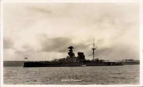 Ak Kriegsschiff Royal Navy, HMS Malaya
