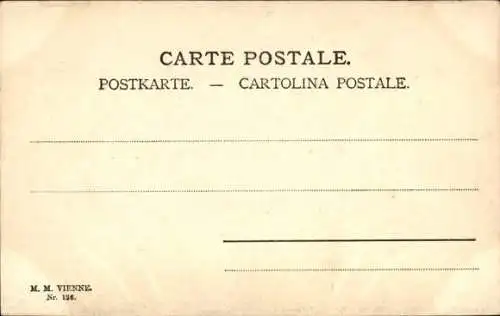 Künstler Ak Reiter, Hindernis