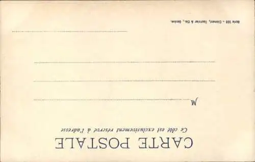 Künstler Ak Reiter, entlaufendes Pferd