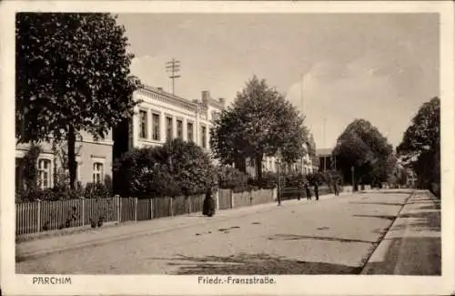 Ak Parchim in Mecklenburg, Friedrich Franz Straße