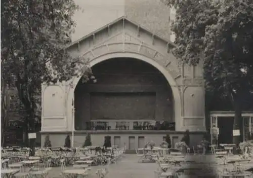 Original Foto Berlin Neukölln, Volkspark Hasenheide, Neue Welt, Bühne, um 1946, ca. 13 x 18 cm