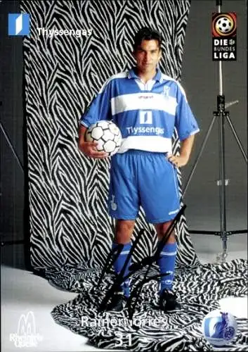 Autogrammkarte Fußballer Rainer Torres, MSV Duisburg, Autogramm