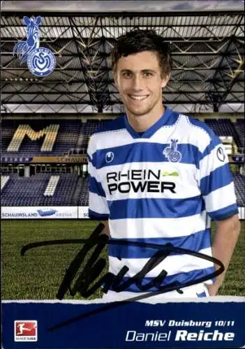 Autogrammkarte Fußballer Daniel Reiche, MSV Duisburg, Autogramm