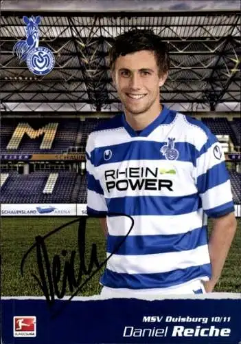 Autogrammkarte Fußballer Daniel Reiche, MSV Duisburg, Autogramm
