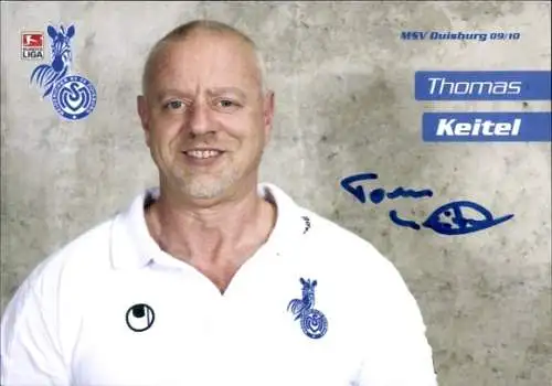 Autogrammkarte Zeugwart Thomas Keitel, MSV Duisburg, Autogramm