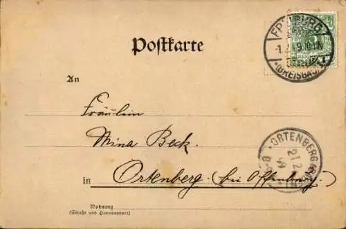 Ak Mann am Tisch, Kellnerin, Lindenwirtin, Weinglas
