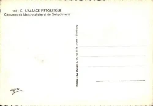 Ak Andlau Elsass Bas Rhin, 黑白照片，一群身穿传统服饰的妇女