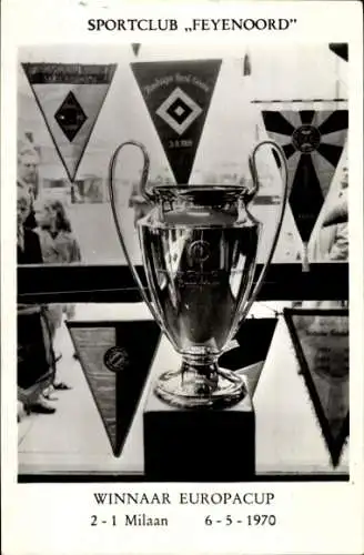 Ak Sportclub Feyenoord, Winnaar Europacup 1970, Milaan