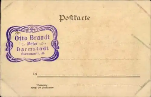 Litho Gemaltes Kind-Porträt, Sterne