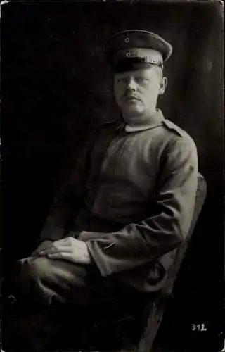 Ak Gremmendorf Münster in Westfalen, Porträt eines Soldaten mit Mütze