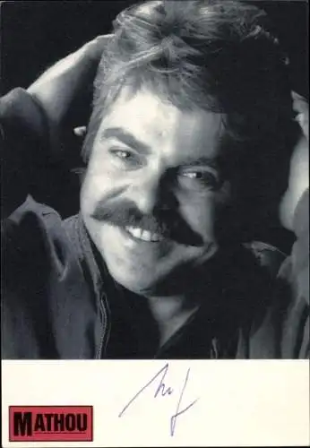 Foto Sänger Mathou, Album Friends, Autogramm