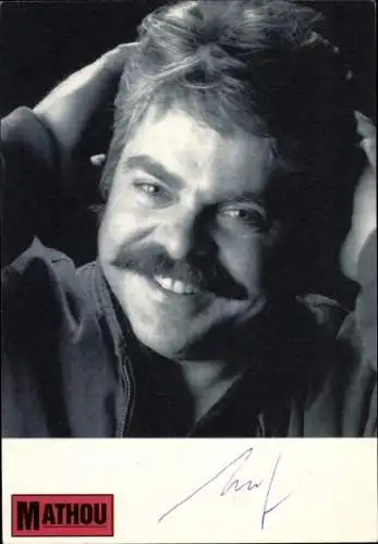 Foto Sänger Mathou, Album Friends, Autogramm