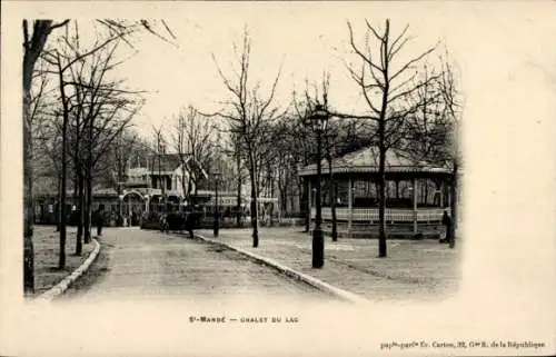 Ak Saint Mandé Val de Marne, Chalet du Lac, Kiosque