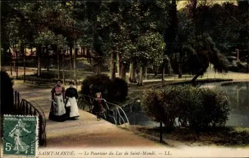 Ak Saint Mandé Val de Marne, Pourteur du Lac