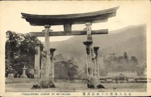 Ak Insel Miyajima Hatsukaichi Präfektur Hiroshima Japan, Torii Tor, Itsukushima Schrein, Lands...