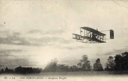 CPA Nos Aeroplanes, Aeroplane Wright