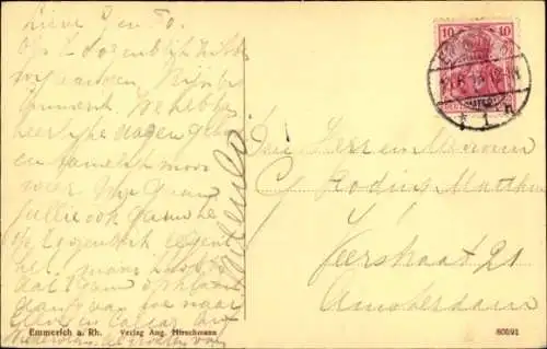 Ak Emmerich am Niederrhein, Rheinufer, Kirche