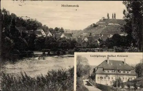 Ak Hoheneck Ludwigsburg in Württemberg, Gesamtansicht, Ludwigsburger Heilbad