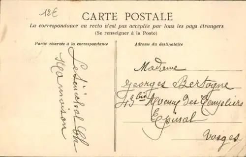 Ak Pontivy Morbihan, Rue Nationale, Gebäude, Menschen, Bretagne