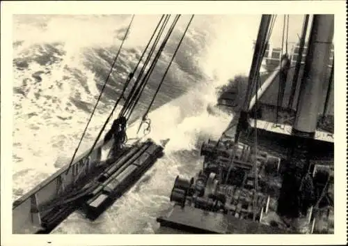 Ak Dampfer Gumbinnen bei grober See, Poseidon-Reederei