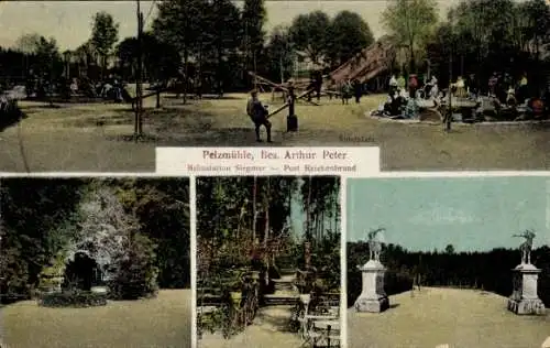 Ak Reichenbrand Chemnitz in Sachsen, Spielplatz, Pelzmühle, Balustation Siegmar, Arthur Peter