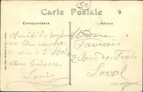 Ak Pontorson Manche, La Rue de la Gare