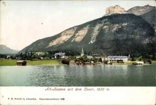 Ak Alt Aussee, Gesamtansicht mit dem Loser