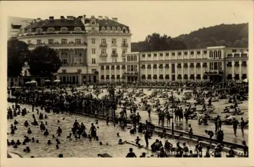 Ak Baden bei Wien Niederösterreich, Strandbad