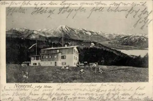 Ak Tegernsee, Neureut, Neureuth, Berggasthaus
