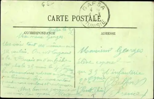 Ak Gafsa Tunesien, Pont du Chemin de Fer, Eisenbahnbrücke