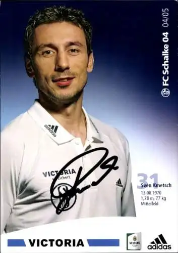 Autogrammkarte Fußballer Sven Kmetsch, FC Schalke 04, Autogramm