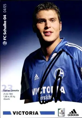 Autogrammkarte Fußballer Fabian Lamotte, FC Schalke 04, Autogramm