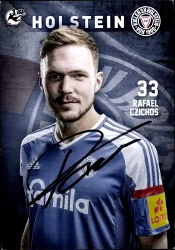 Autogrammkarte Fußballer Rafael Czichos, Holstein Kiel, Autogramm