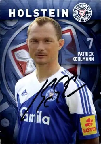 Autogrammkarte Fußballer Patrick Kohlmann, Holstein Kiel, Autogramm