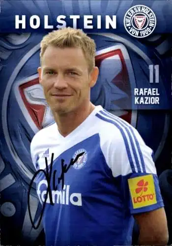 Autogrammkarte Fußballer Rafael Kazior, Holstein Kiel, Autogramm